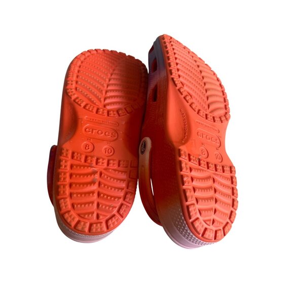 Tie-Dye Crocs Classic Clog Sandals M8/W10 Multicolor Comfortable Slip-On Shoes - Picture 3 of 4